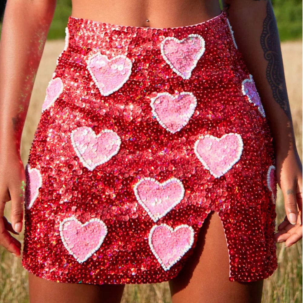 Easy Tiger Cupid Cowgirl Sequin Skirt